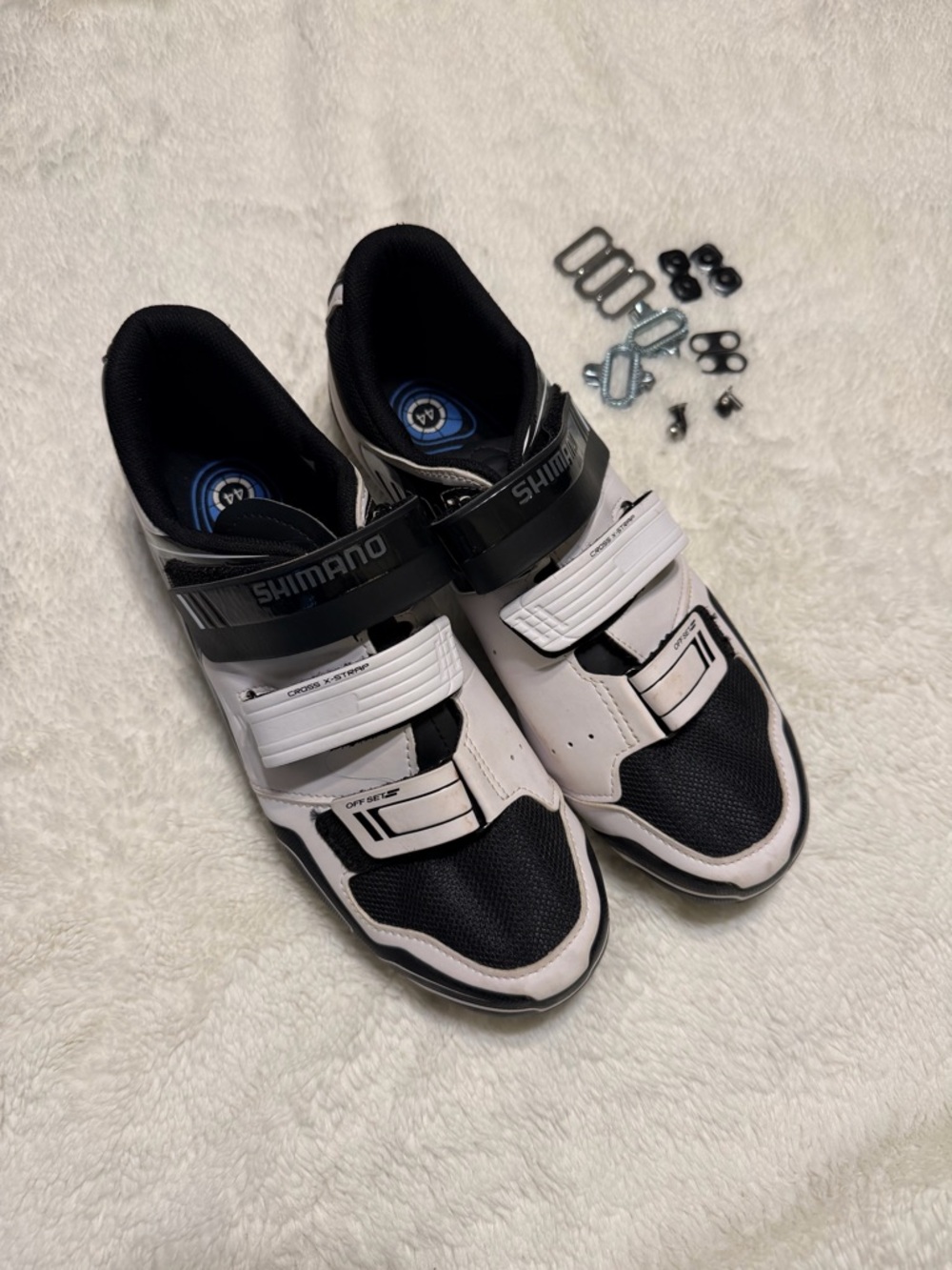 Shimano Cycling Shoes - White and Black